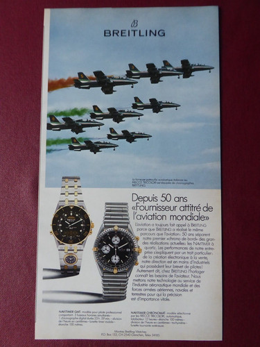 1985 pub montre - 4/1985, breitling