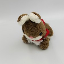 Ancienne peluche lapin marron