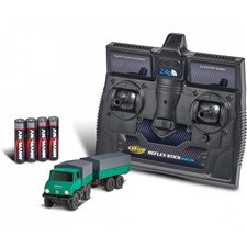 Carson 500504165 - 1:87 Mercedes-Benz Unimog Forêt Avec Remorque 2.4G Neuf