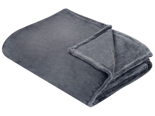 Couvre lit gris polyester - couvre-lit,