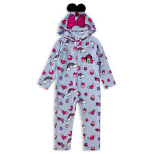 Pyjama Complet Disney Minnie Mouse Licorne En Polaire Fille Avec Capuche 4730