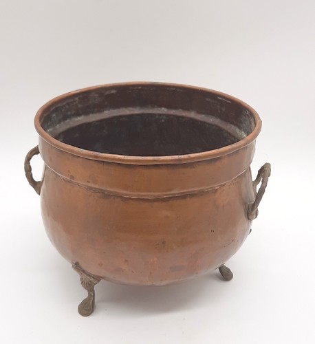 Ancien cache pot cuivre - pot,