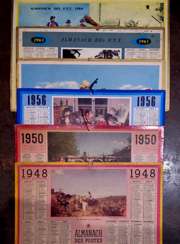 Calendriers ptt 28x22 cm - calendriers,