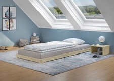 Lit futon en bois naturel