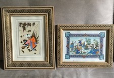 LOT ANCIEN TABLEAU PERSE / IRAN  MARQUETERIE