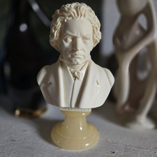Magnifique Buste Albatre et Marbre De Beethoven Signé A.GIONNELLI  ANNÉES 70