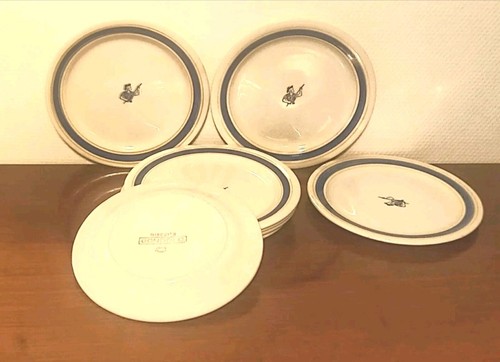 Vintage lot 8 assiettes - lot,