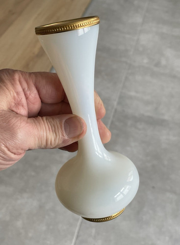 Vase opaline cerclage - opaline,