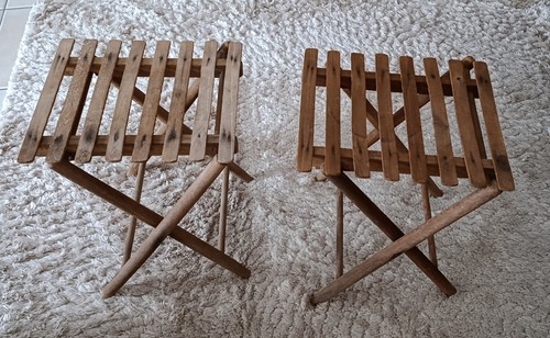 Tabourets pêche ancien - 2,