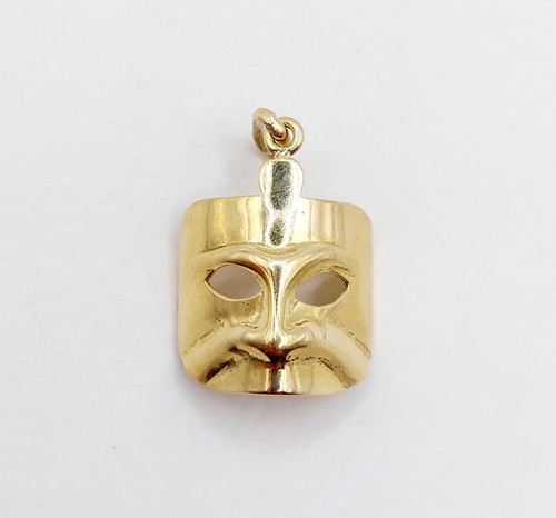 Pendentif masque carnaval - , or