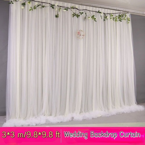 Mariage backdrop rideau blanc - mariage,