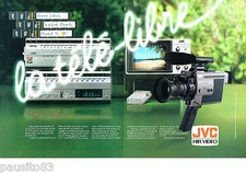 PUBLICITE ADVERTISING 016  1982  JVC   hi-fi vidéo  le HR 220S caméra GX 7 ( 2p)