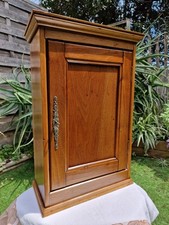 Armoire Murale 19ème Bois De Noyer, Rare Petit Meuble Ancien Avec Sa Clé...