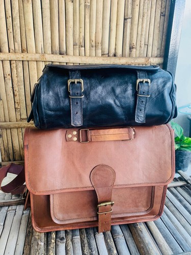 Sac cuir vintage - sac,
