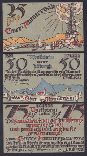 Allemagne notgeld oberammergau - allemagne,