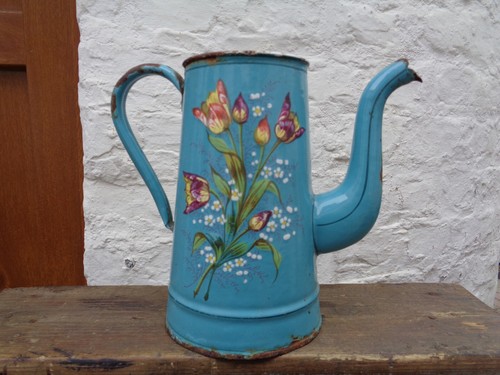 Ancienne cafetiere emaillee - cafetiere,