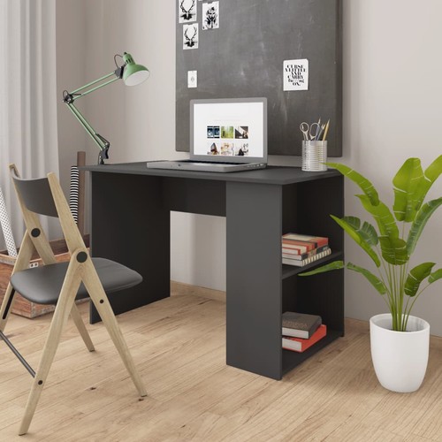 Bureau gris aggloméré table - gris,