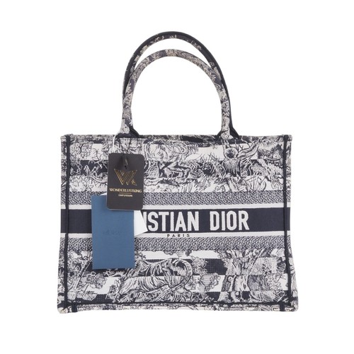 Dior book tote medium toile - book,