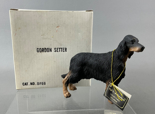 Gordon setter dog figurine - gordon,
