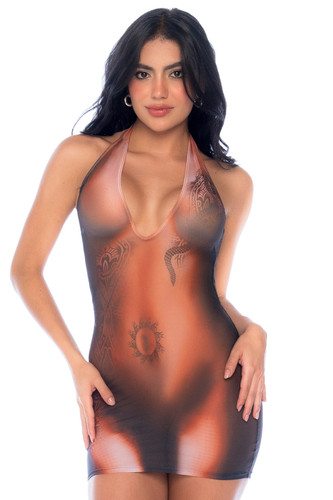 Robe transparente illusion - transparente,