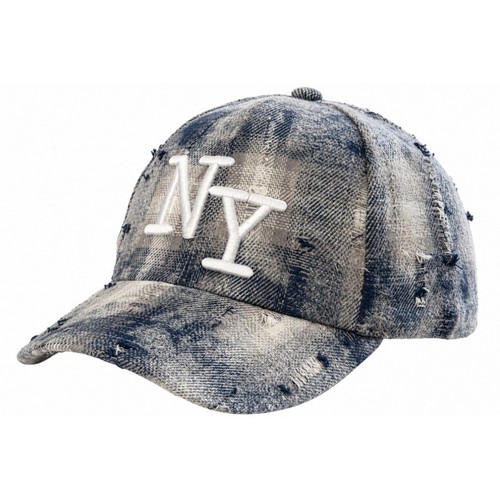 Casquette bleue délavée - ny,