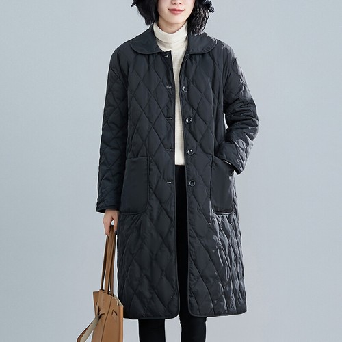 Femme long doudoune matelassé - doudoune,