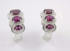 14k Solid White Gold Pave