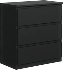 Commode Noir Mat avec 3