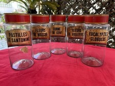 Set of 5 Antique Apothecary
