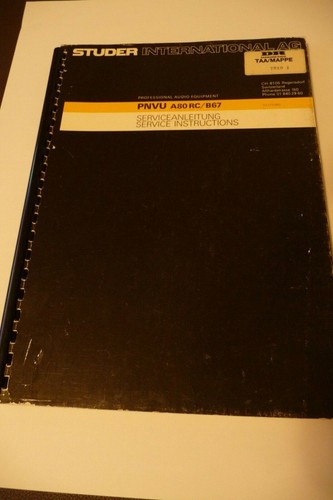 Service instructions - service,