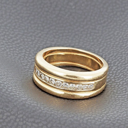 Bague jonc jaune - jonc, or