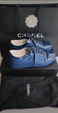 Baskets tennis cuir bleu