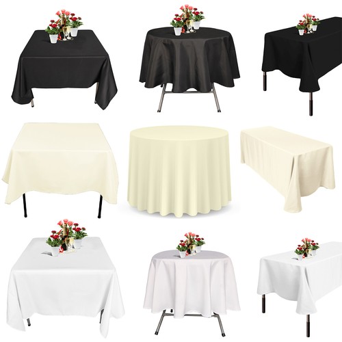 Polyester nappe tissu - polyester, rond