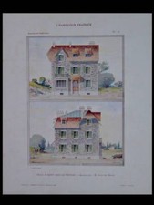 SAINT JEAN LE THOMAS, VILLA - 1908 - GRANDE PLANCHE COULEUR - ADOLPHE HENRY
