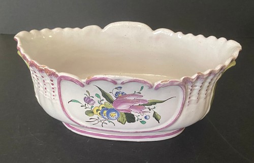 Jardiniere faience signée - faience,,