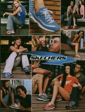 Publicité contemporaine mode chaussure Skechers  2003 issue de magazine