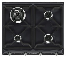 SMEG SR964NGH Cuisinière À Gaz 4 Brûleurs Ligne Design Victoria 60CM Noir