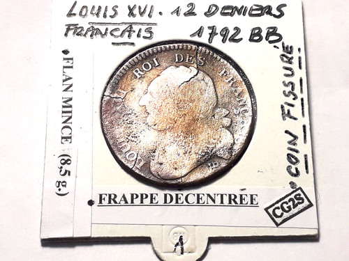 Frappe décentrée louis xvi - frappe,