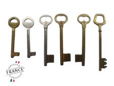Lot de 6 Clés Anciennes Clef Vintage Porte Armoire Garage