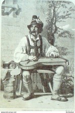 Métier Autriche Joeur De Cythare 1874