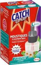 CATCH Recharge Liquide MENTHE EUCALYPTUS Anti-Moustique Tigre 45 Nuits Diff Elec