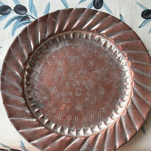 Ancien plat décoratif - plat, en
