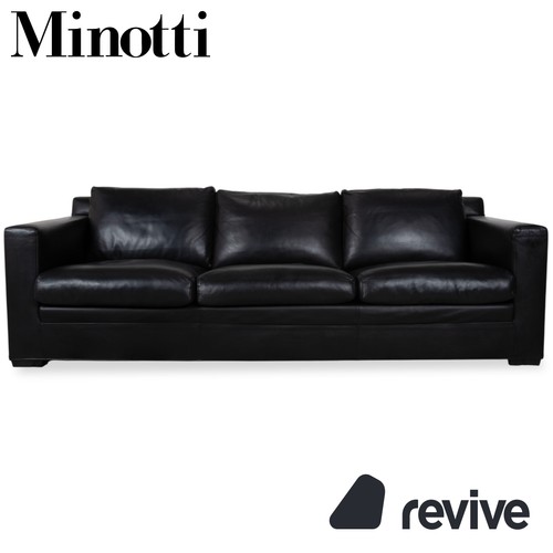 Minotti canapé places noir - 3,