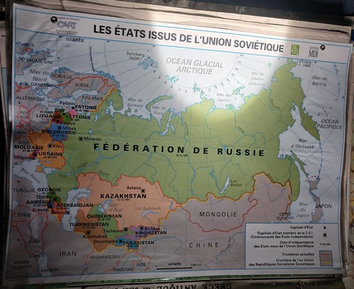 Carte scolaire urss - carte, recto