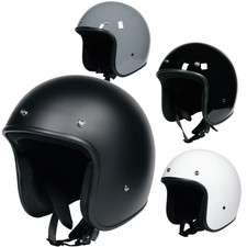 Casco da moto - jet, cafe racer, DOT certificazione, casco aperto 3-4, retrò