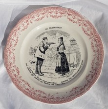 Ancienne assiette parlante "
