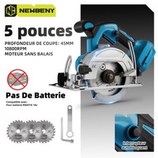Scie Circulaire à main profondeur de coupe max. 45mm pour batterie Makita 18V