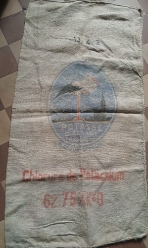 Ancien sac toile jute - toile,