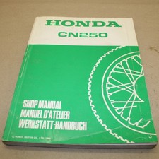 MANUEL REVUE TECHNIQUE D ATELIER HONDA HONDA CN 250 SPAZIO 1988-  ENTRETIEN