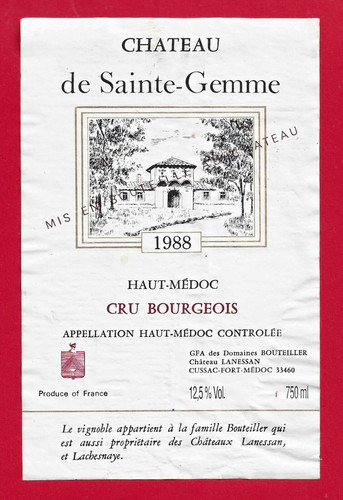 Etiquette bordeaux - etiquette,